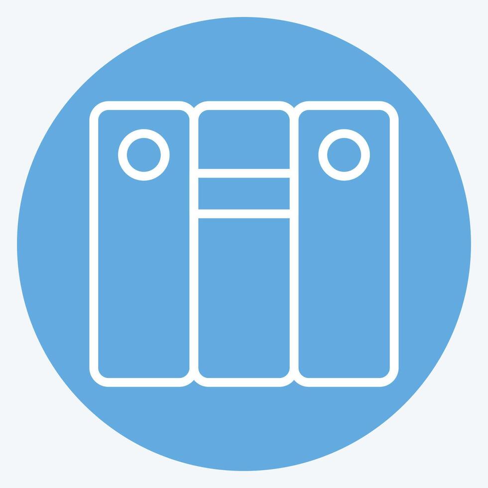Icon Dressing Room. related to Hockey Sports symbol. blue eyes style. simple design editable vector