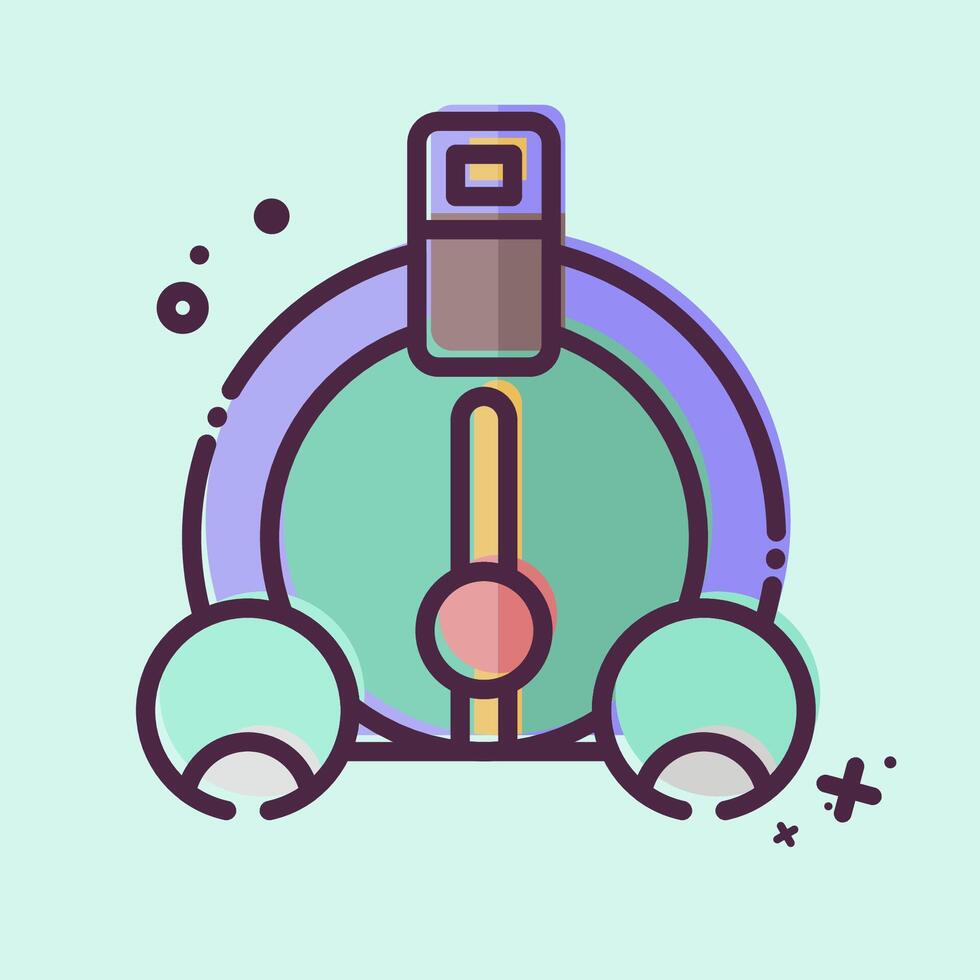 Icon Fuel Gauge. related to Garage symbol. MBE style. simple design editable. simple illustration vector