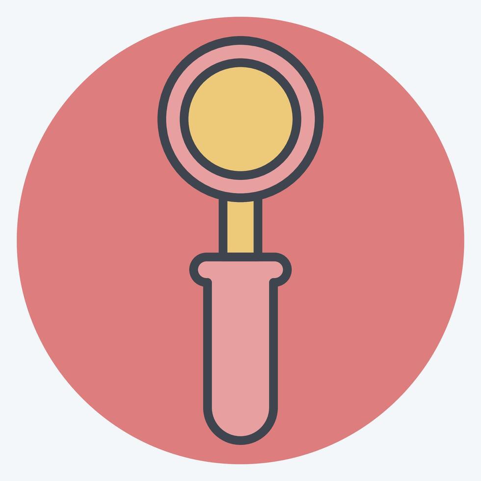 Icon Scoop. related to Milk and Drink symbol. color mate style. simple design editable. simple illustration vector