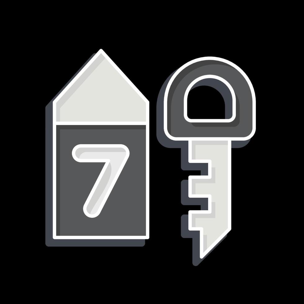 Icon Room. related to Leisure and Travel symbol. glossy style. simple design illustration. vector
