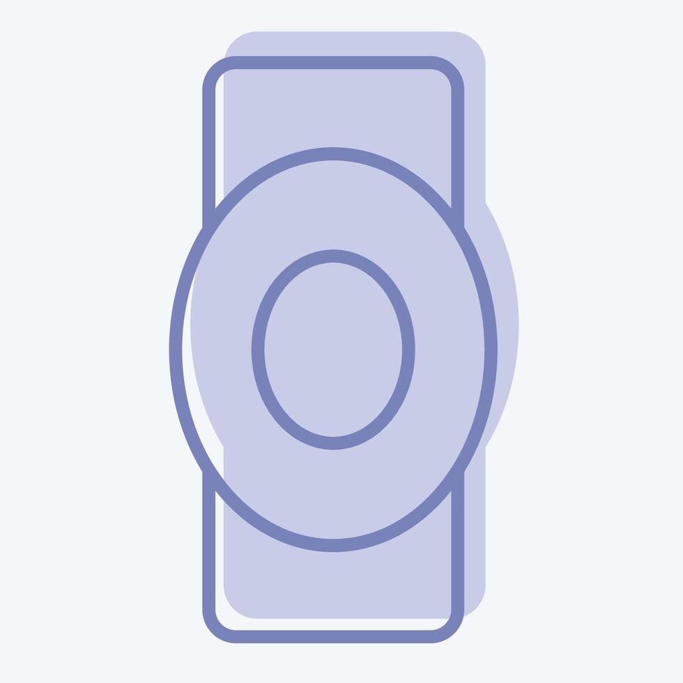 Icon Elbow Protector. related to Hockey Sports symbol. two tone style. simple design editable vector