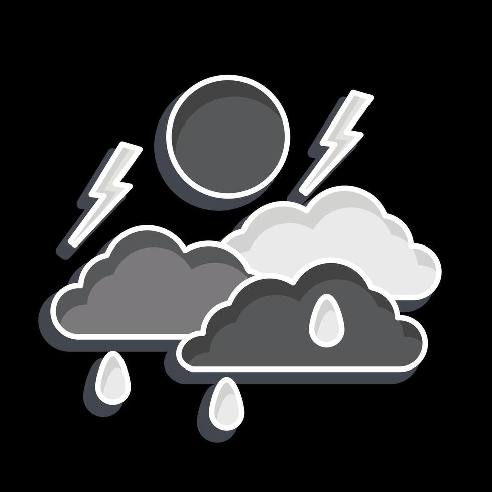 Icon Weather. related to Leisure and Travel symbol. glossy style. simple design illustration. vector