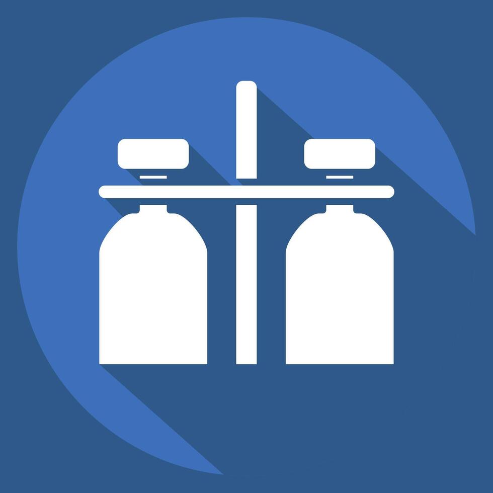 Icon Milk Jar. related to Milk and Drink symbol. long shadow style. simple design editable. simple illustration vector