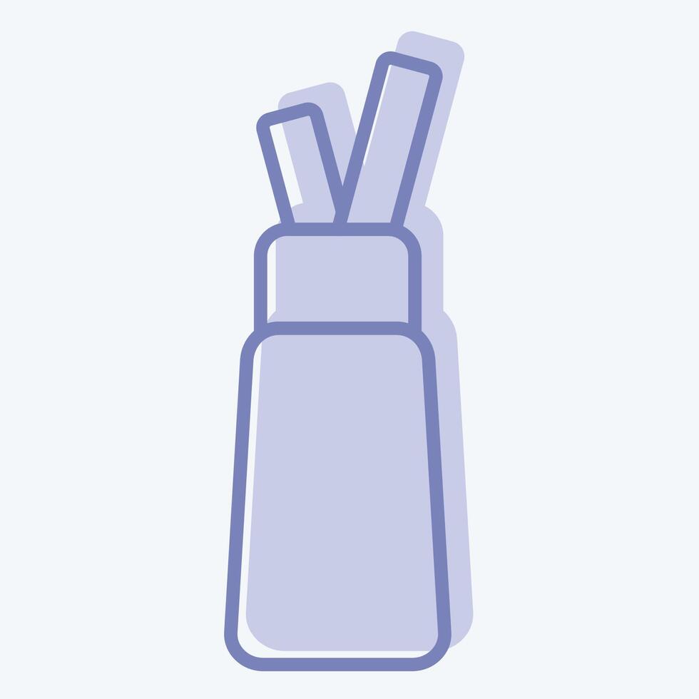 Icon Whipped Cream. related to Milk and Drink symbol. two tone style. simple design editable. simple illustration vector
