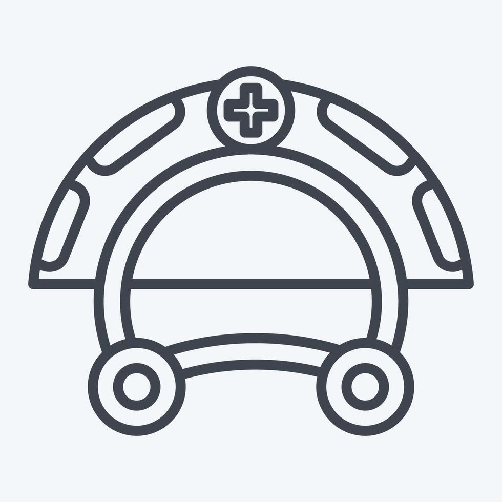 Icon Disk Break. related to Garage symbol. line style. simple design editable. simple illustration vector