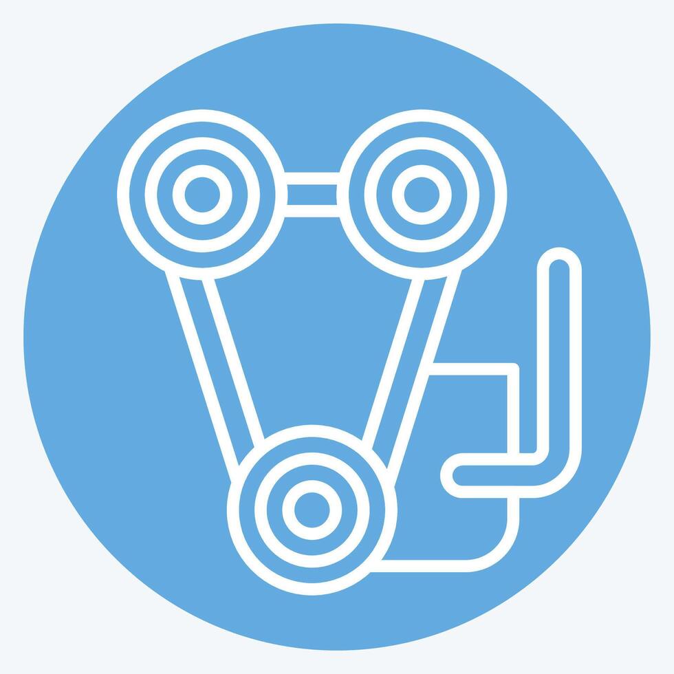 Icon Engine. related to Garage symbol. blue eyes style. simple design editable. simple illustration vector