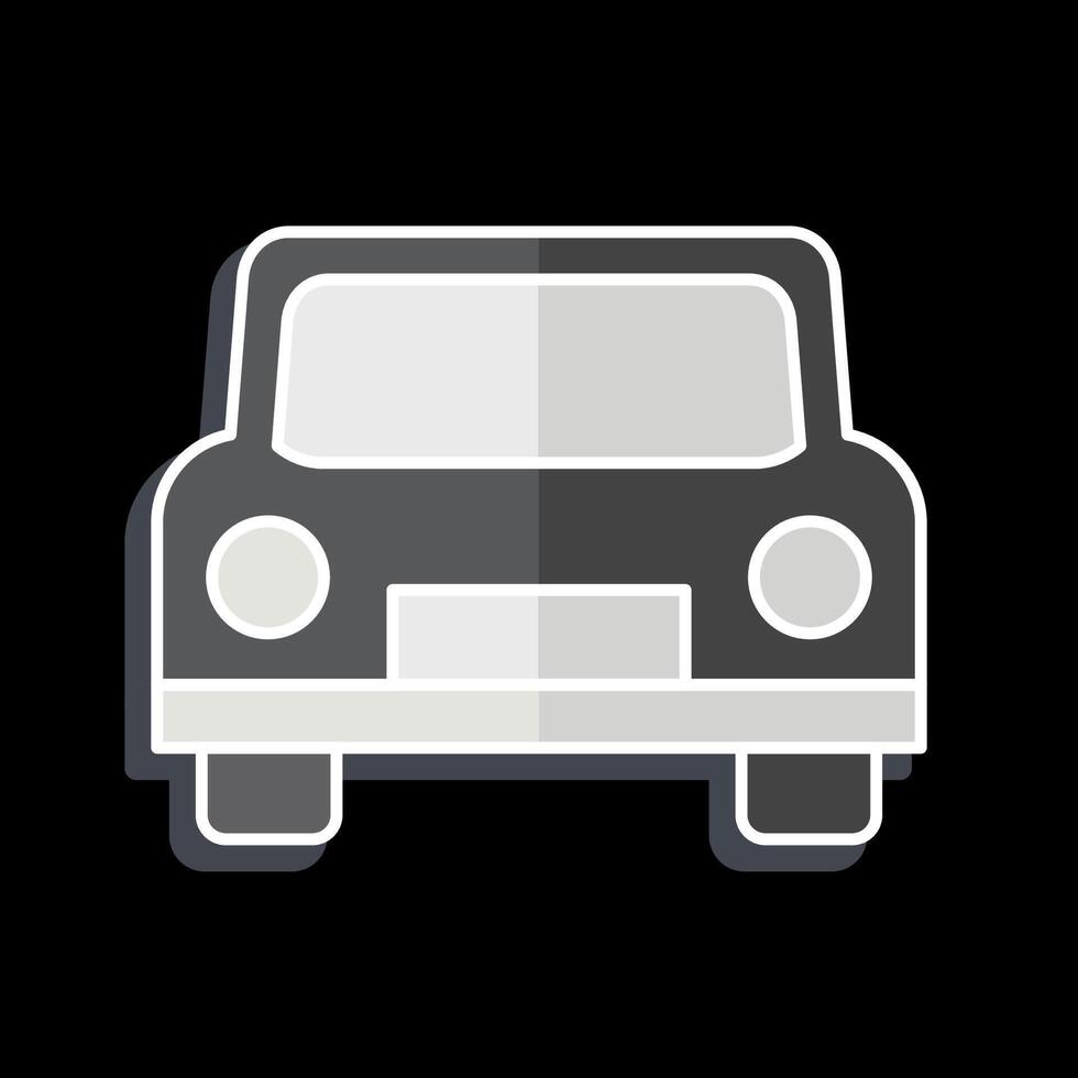 icono taxi. relacionado a ocio y viaje símbolo. lustroso estilo. sencillo diseño ilustración. vector