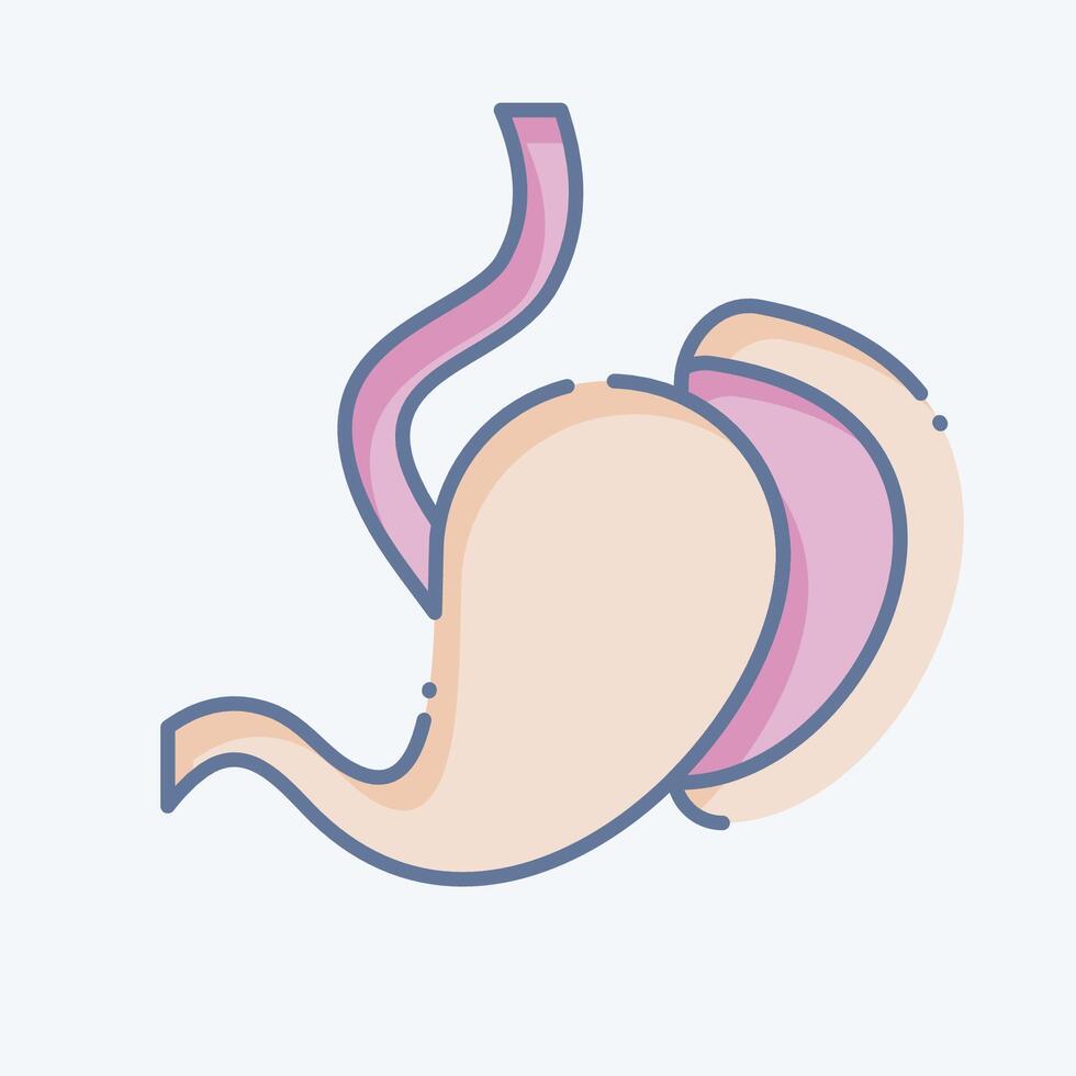 Icon Spleen. related to Human Organ symbol. doodle style. simple design editable. simple illustration vector