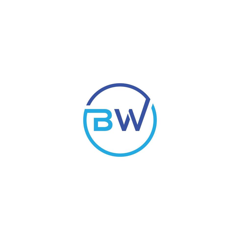BW Creative logo And  Icon Design vector