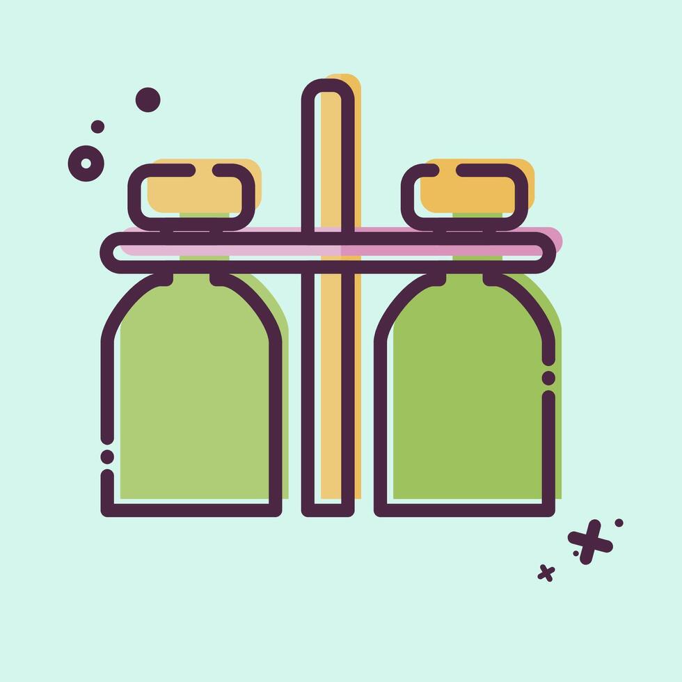Icon Milk Jar. related to Milk and Drink symbol. MBE style. simple design editable. simple illustration vector