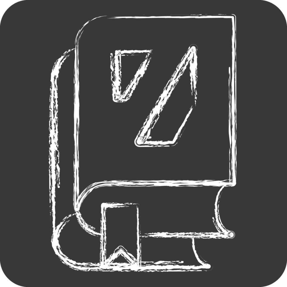 Icon Knowledge. related to Post Office symbol. chalk Style. simple design editable. simple illustration vector