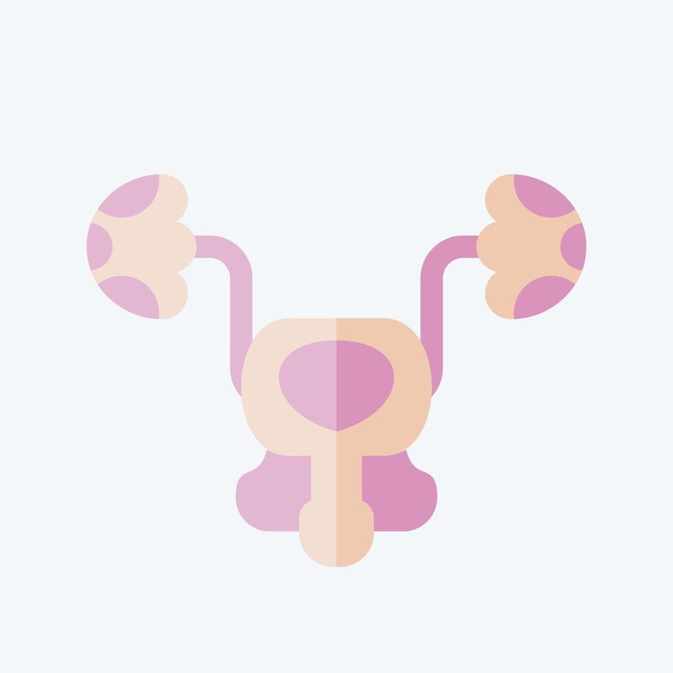 Icon Bladder. related to Human Organ symbol. flat style. simple design editable. simple illustration vector