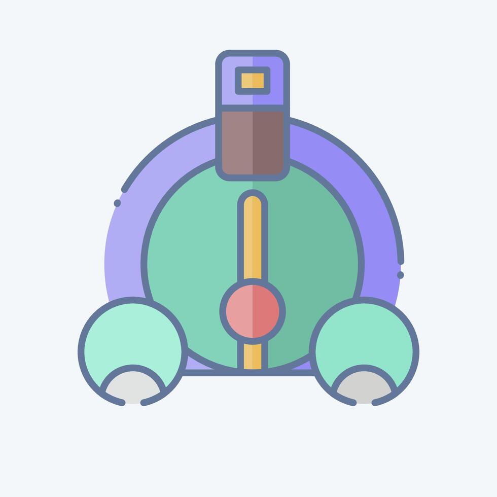 Icon Fuel Gauge. related to Garage symbol. doodle style. simple design editable. simple illustration vector