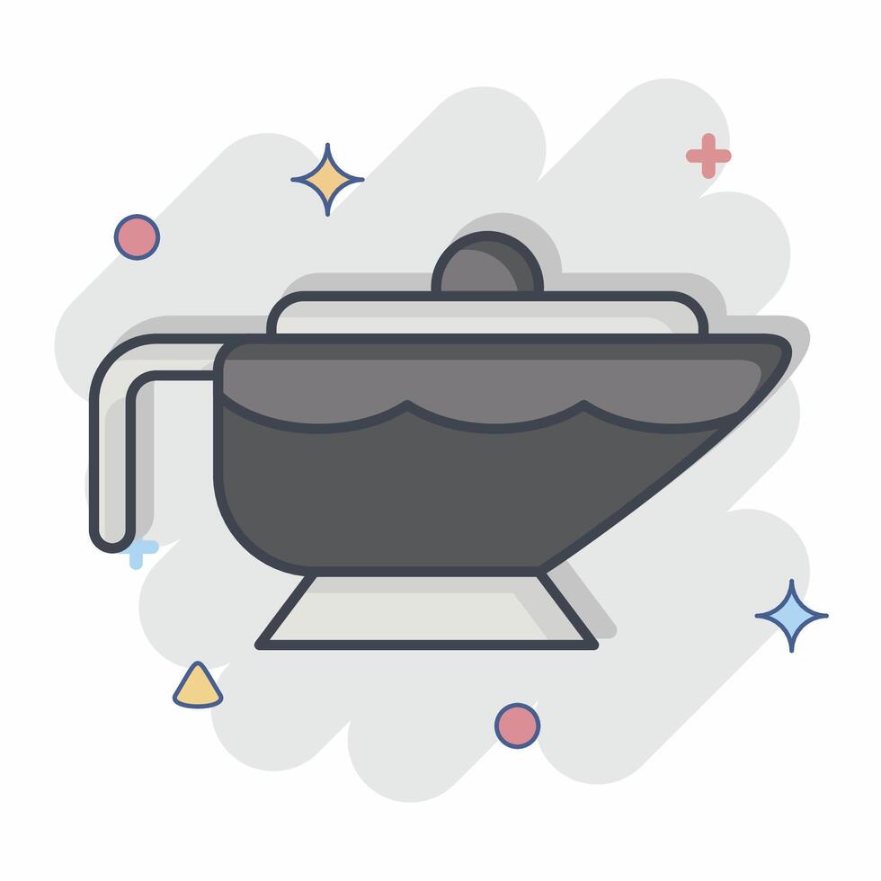 Icon Sauce. related to Milk and Drink symbol. comic style. simple design editable. simple illustration vector