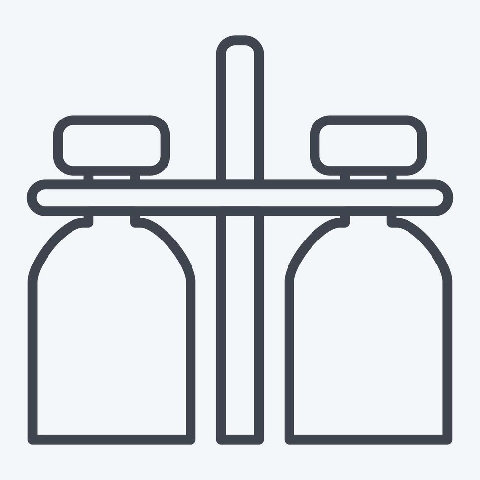 Icon Milk Jar. related to Milk and Drink symbol. line style. simple design editable. simple illustration vector