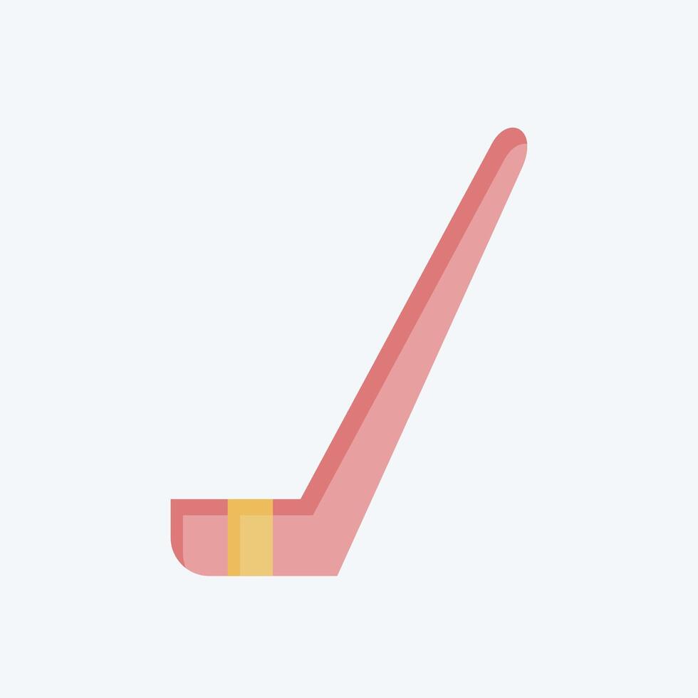 Icon Hockey Stick. related to Hockey Sports symbol. flat style. simple design editable vector