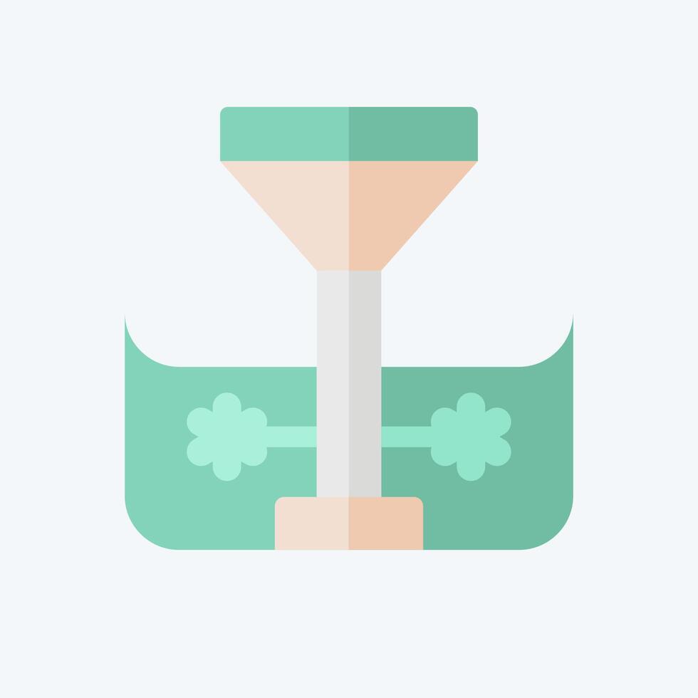 Icon Hydro Turbine. related to Ecology symbol. flat style. simple design editable. simple illustration vector