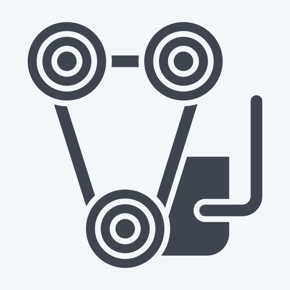 Icon Engine. related to Garage symbol. glyph style. simple design editable. simple illustration vector