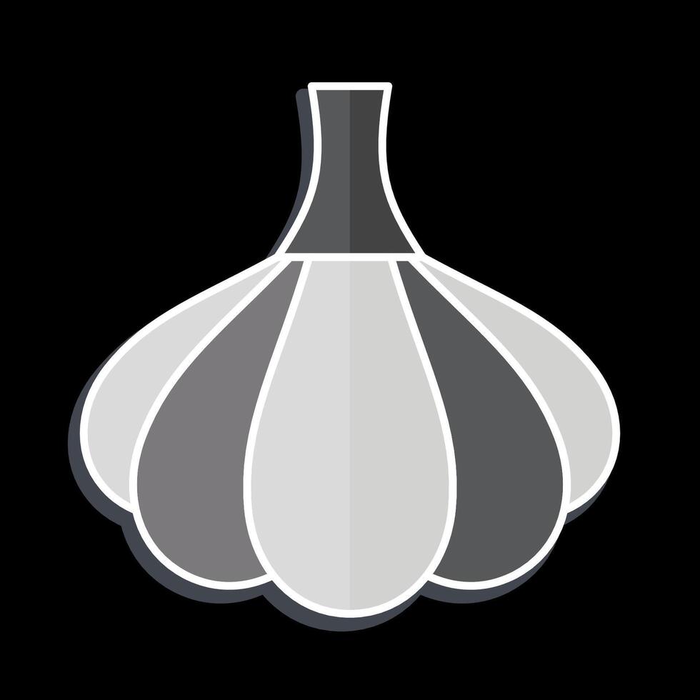 Icon Garlic. related to Spice symbol. glossy style. simple design editable. simple illustration vector