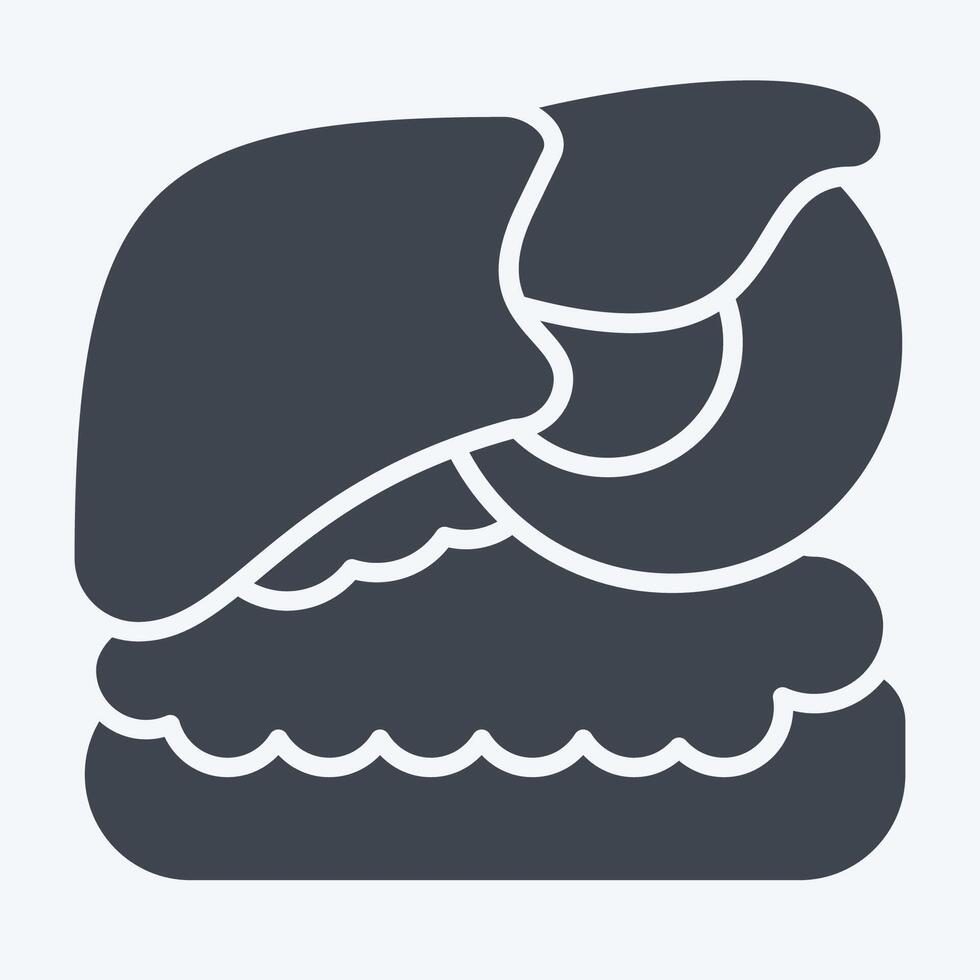 Icon Liver. related to Human Organ symbol. glyph style. simple design editable. simple illustration vector