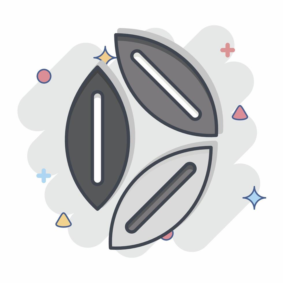 Icon Cumin. related to Spice symbol. comic style. simple design editable. simple illustration vector