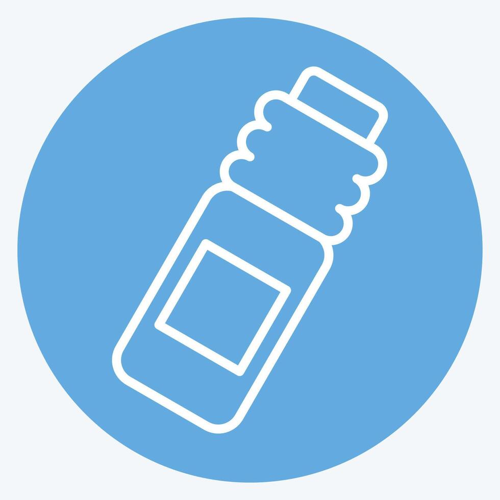 Icon Bottle. related to Hockey Sports symbol. blue eyes style. simple design editable vector