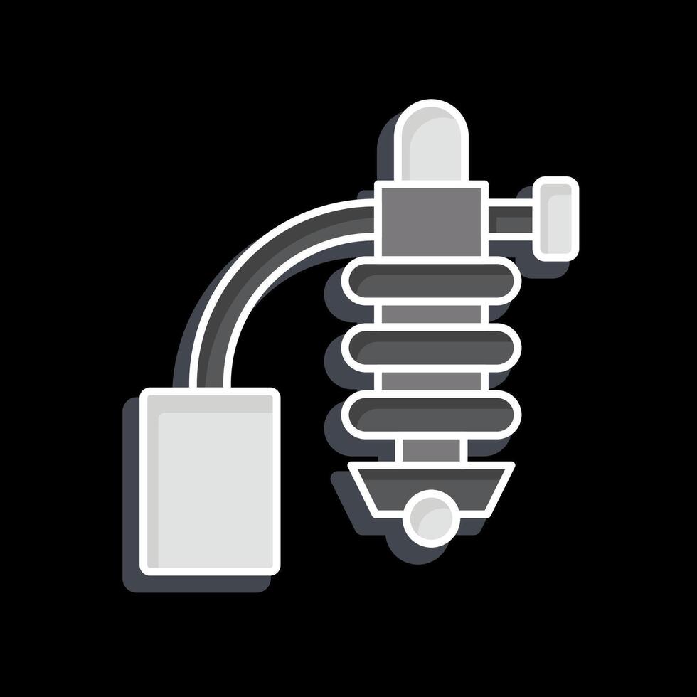 Icon Shock Absorber. related to Garage symbol. glossy style. simple design editable. simple illustration vector