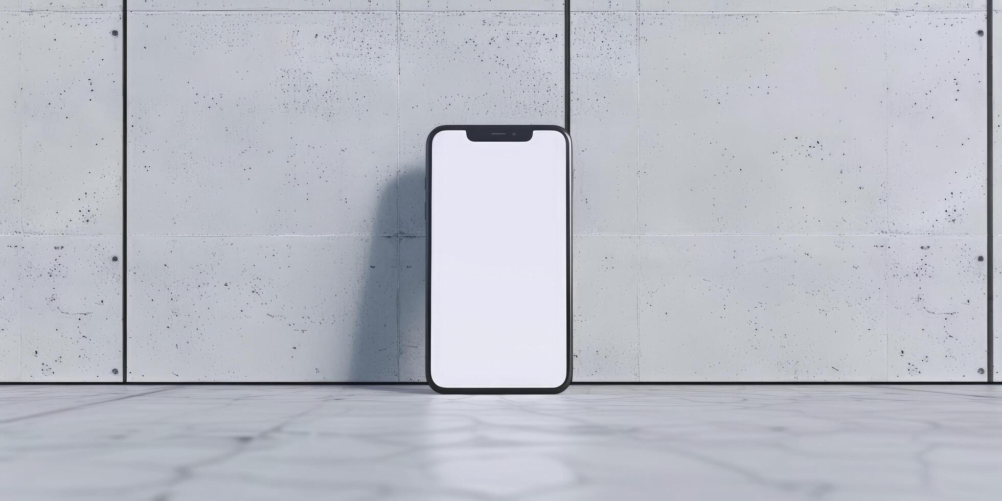 AI generated Blank Screen Smartphone Mockup photo