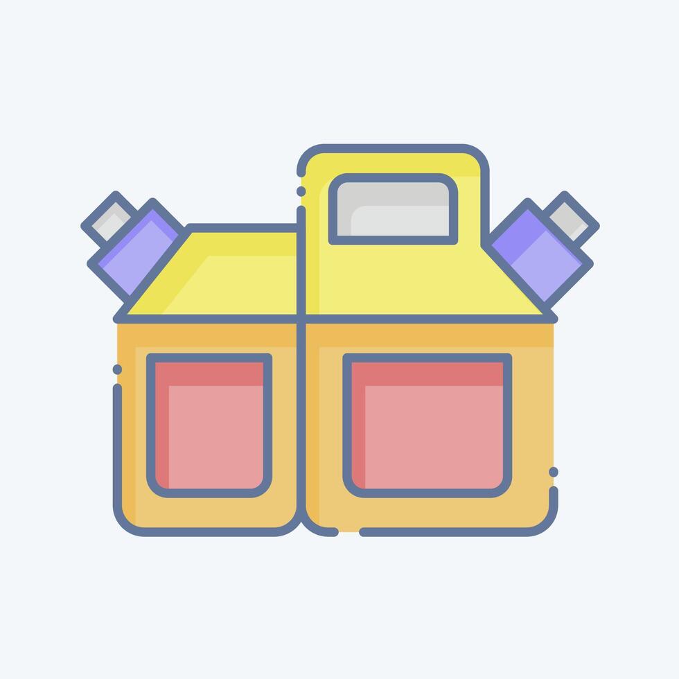 Icon Fuel Tank. related to Garage symbol. doodle style. simple design editable. simple illustration vector