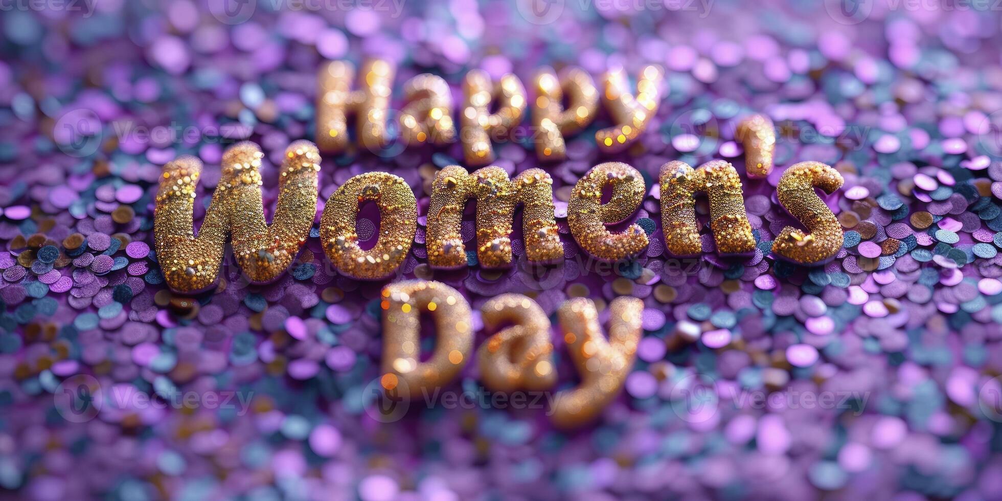 AI generated Celebratory Background for International Women's Day photo