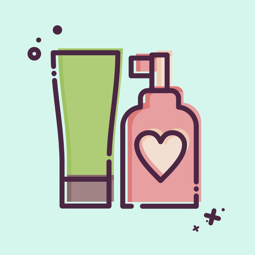 Icon Cream. related to Milk and Drink symbol. MBE style. simple design editable. simple illustration vector