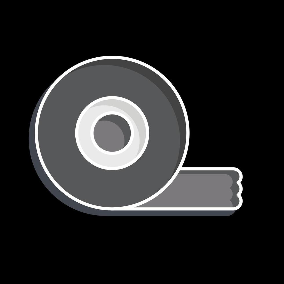 icono conducto cinta. relacionado a hockey Deportes símbolo. lustroso estilo. sencillo diseño editable vector