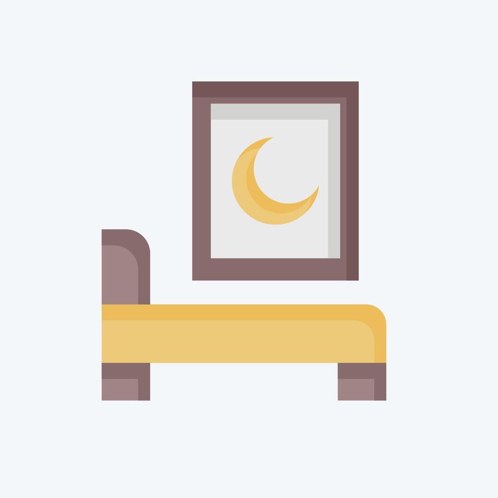 Icon Dream. related to Leisure and Travel symbol. flat style. simple design illustration. vector