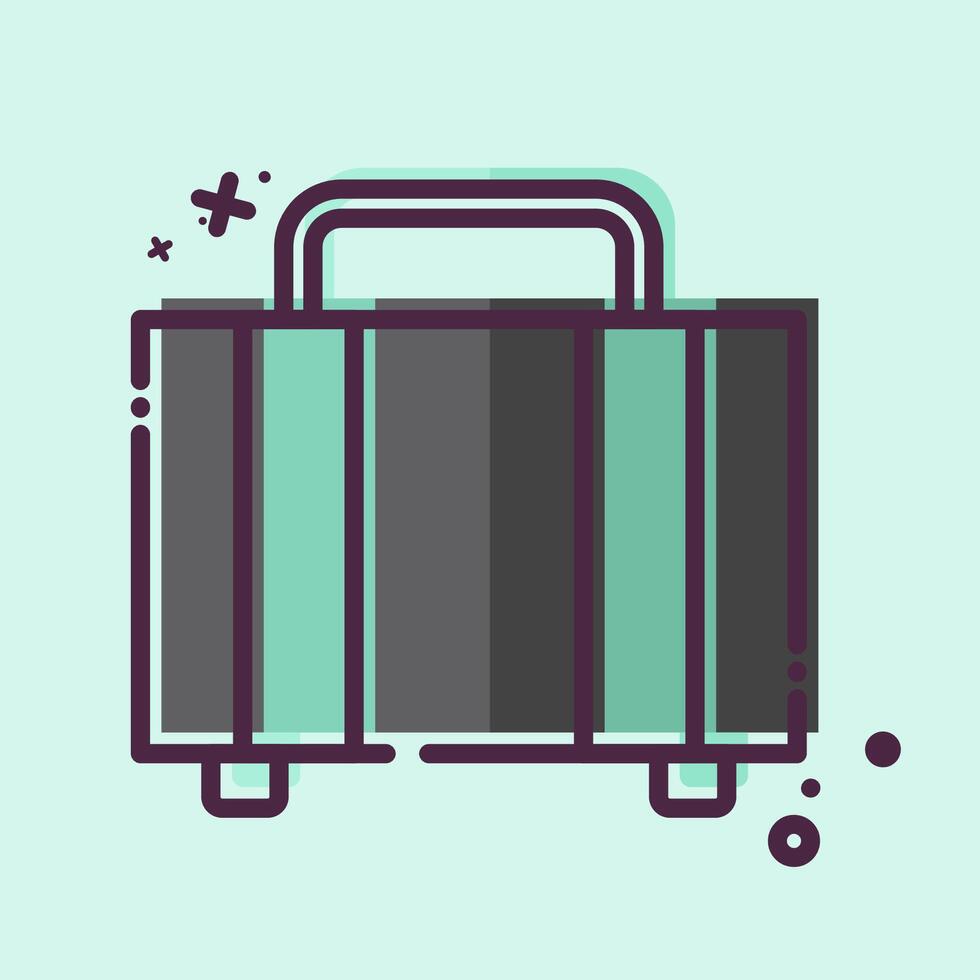 Icon Baggage. related to Leisure and Travel symbol. MBE style. simple design illustration. vector