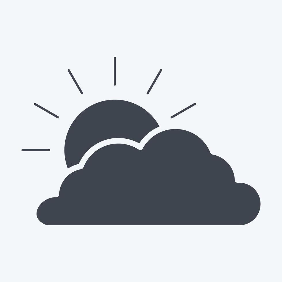 Icon Weather 2. related to Leisure and Travel symbol. glyph style. simple design illustration. vector
