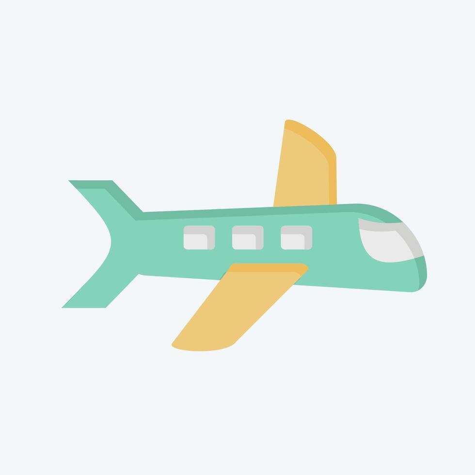 Icon Flight. related to Leisure and Travel symbol. flat style. simple design illustration. vector