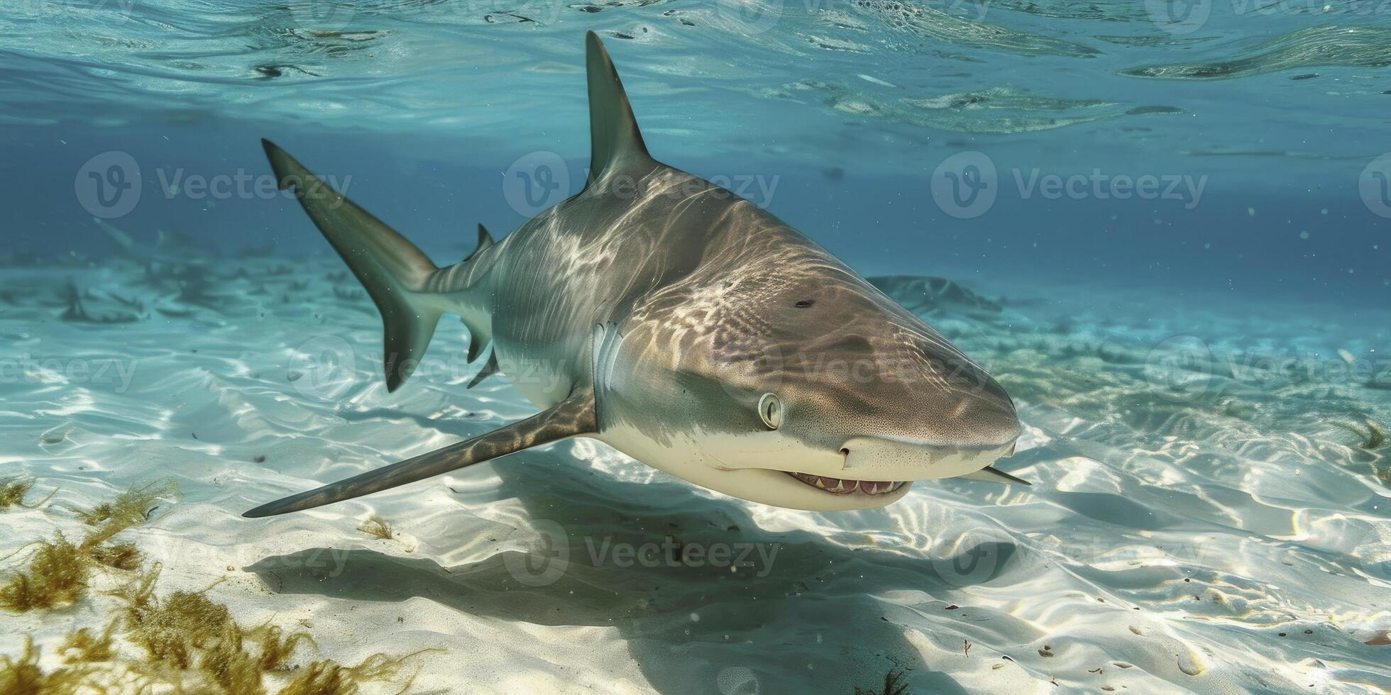 AI generated Presence of Sharks Closest to Shore photo