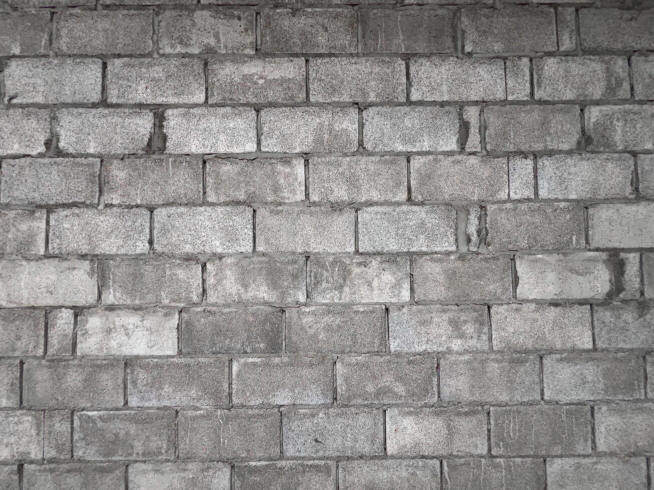 Black and white abstract brick pattern, design, old, brick wall photo