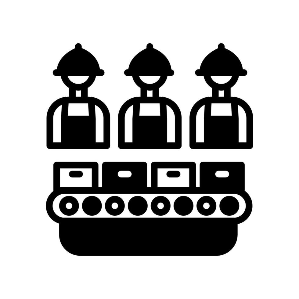 Production  icon in vector. Logotype vector