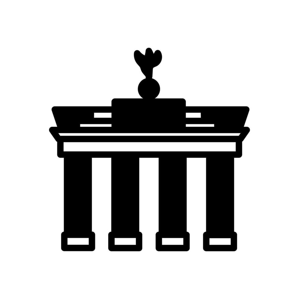 Brandenburg Gate  icon in vector. Logotype vector
