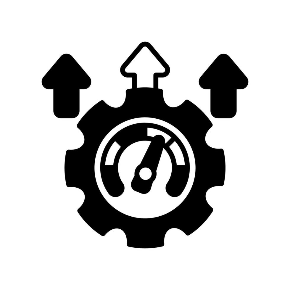 productividad icono en vector. logotipo vector