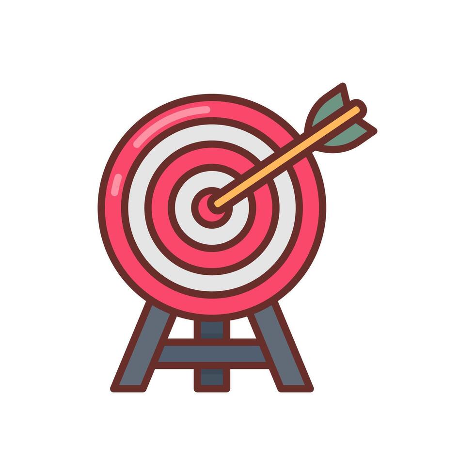 Goal Setting icon in vector. Logotype vector