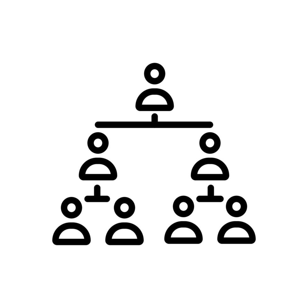 Org Chart  icon in vector. Logotype vector