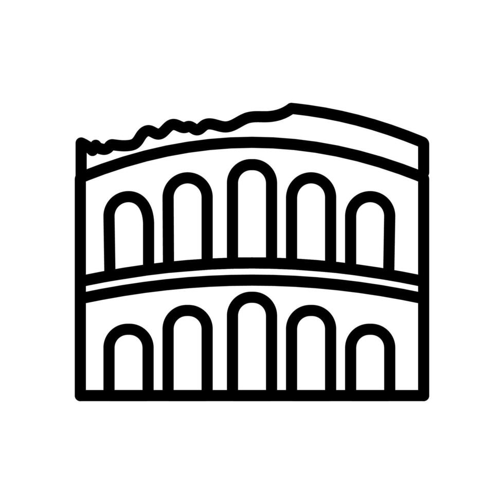 Roman Verona  icon in vector. Logotype vector