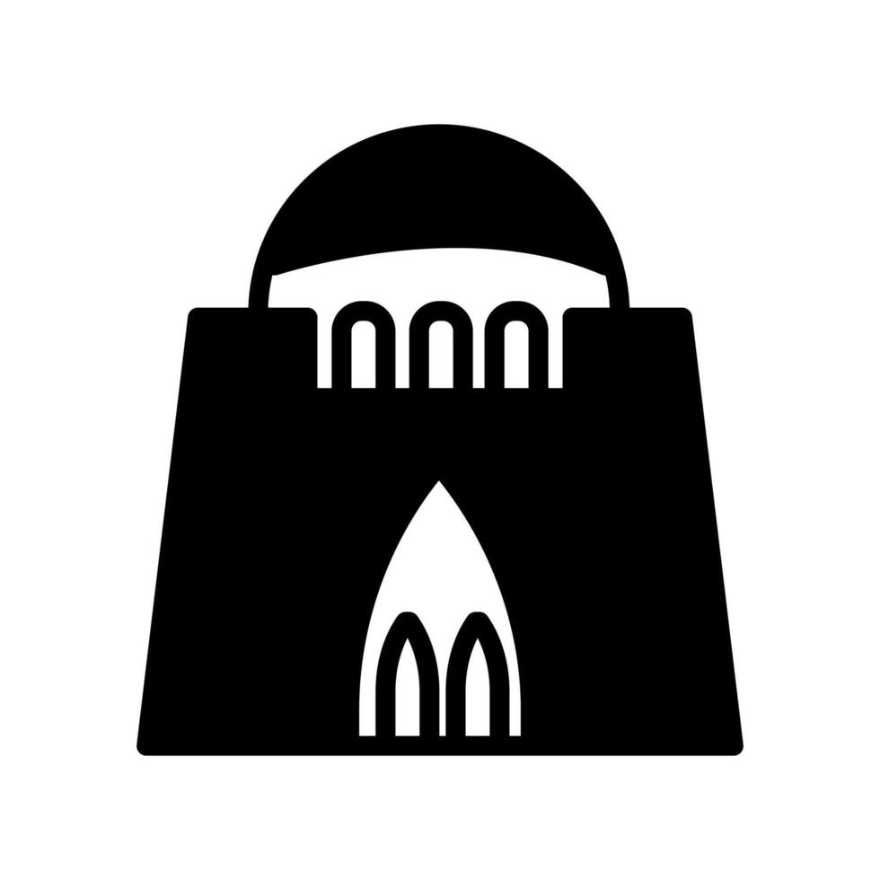 Quaid Tomb  icon in vector. Logotype vector