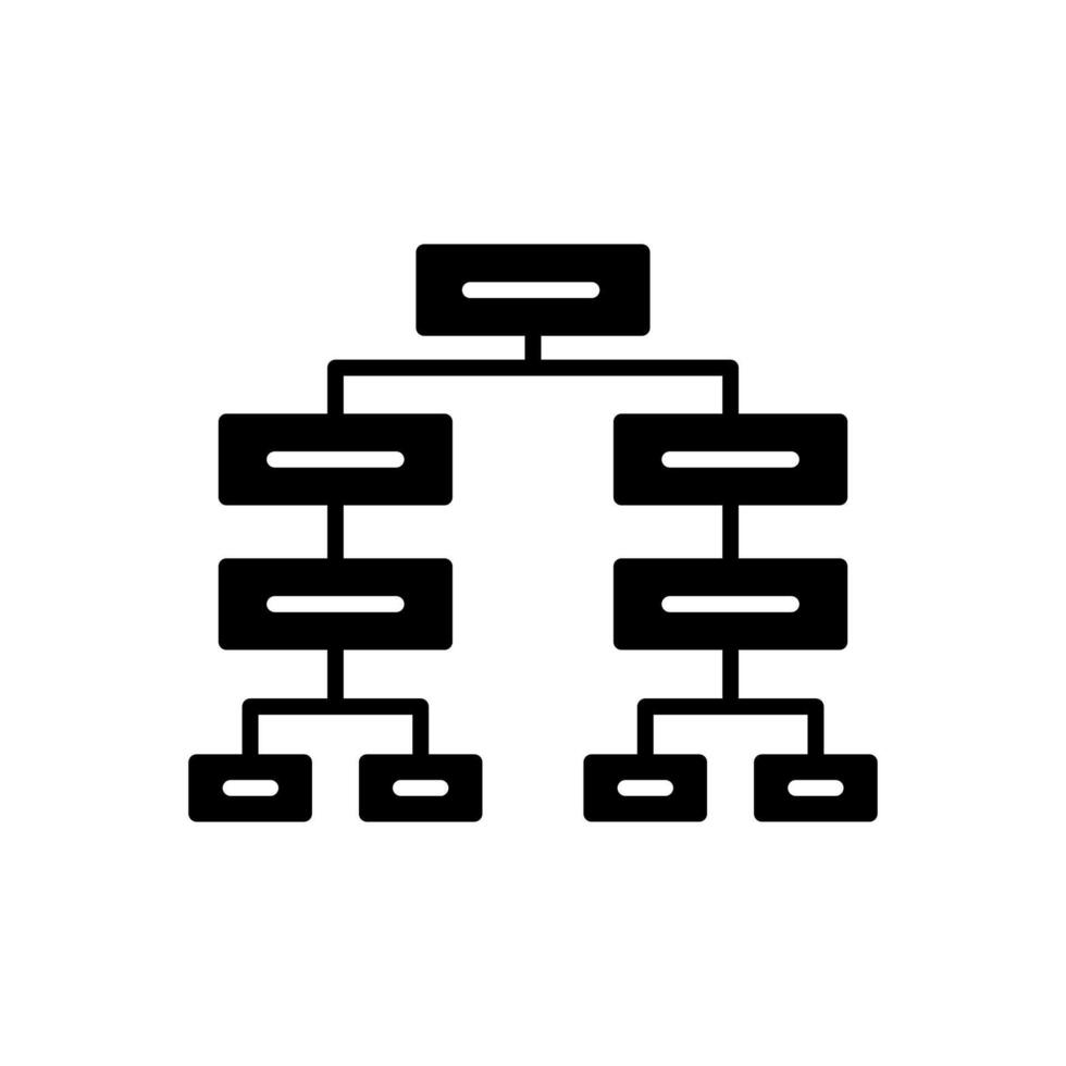 Decision Tree  icon in vector. Logotype vector