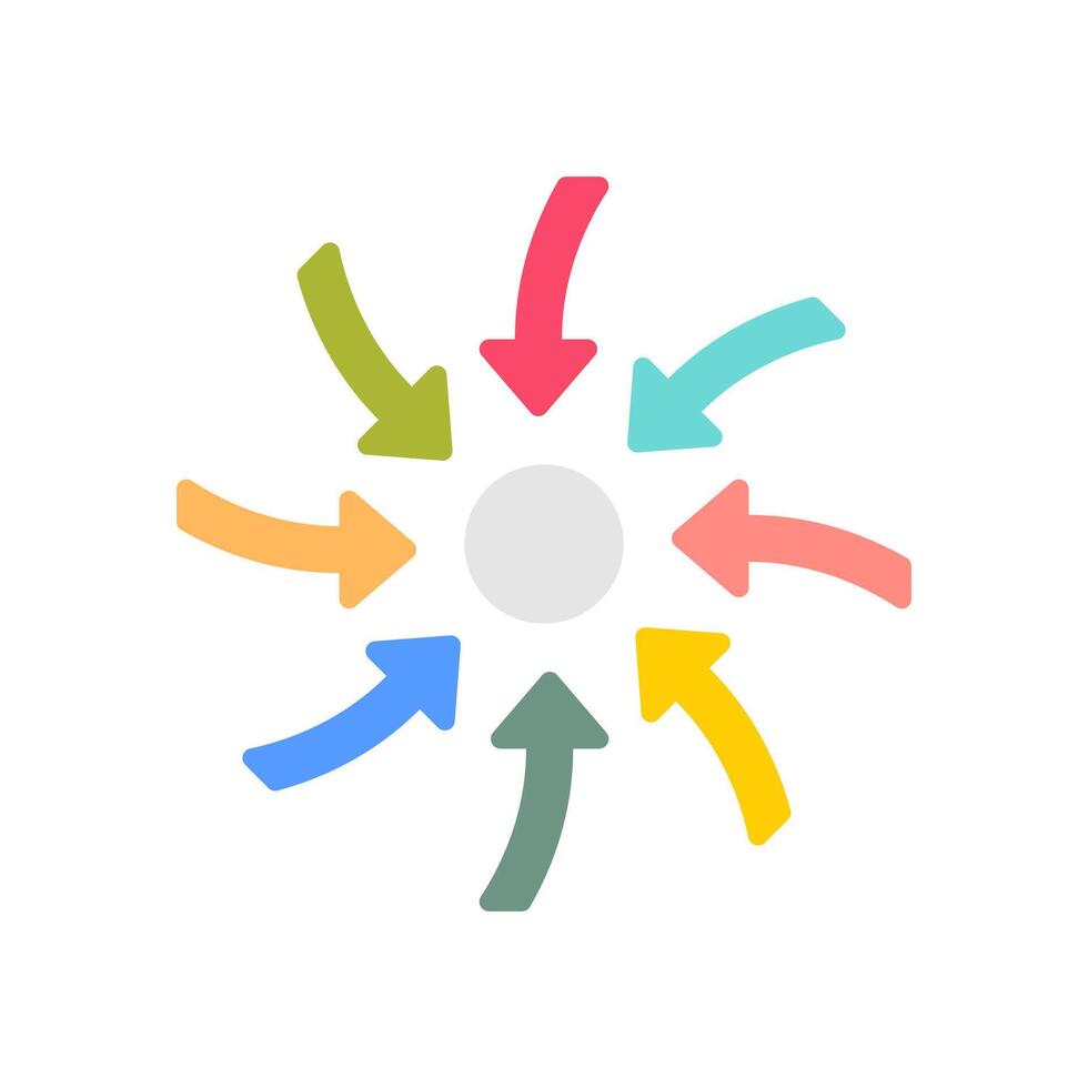 Centripetal Force  icon in vector. Logotype vector