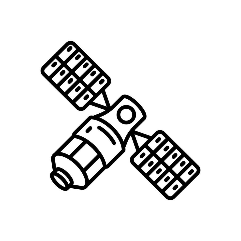 satélite icono en vector. logotipo vector