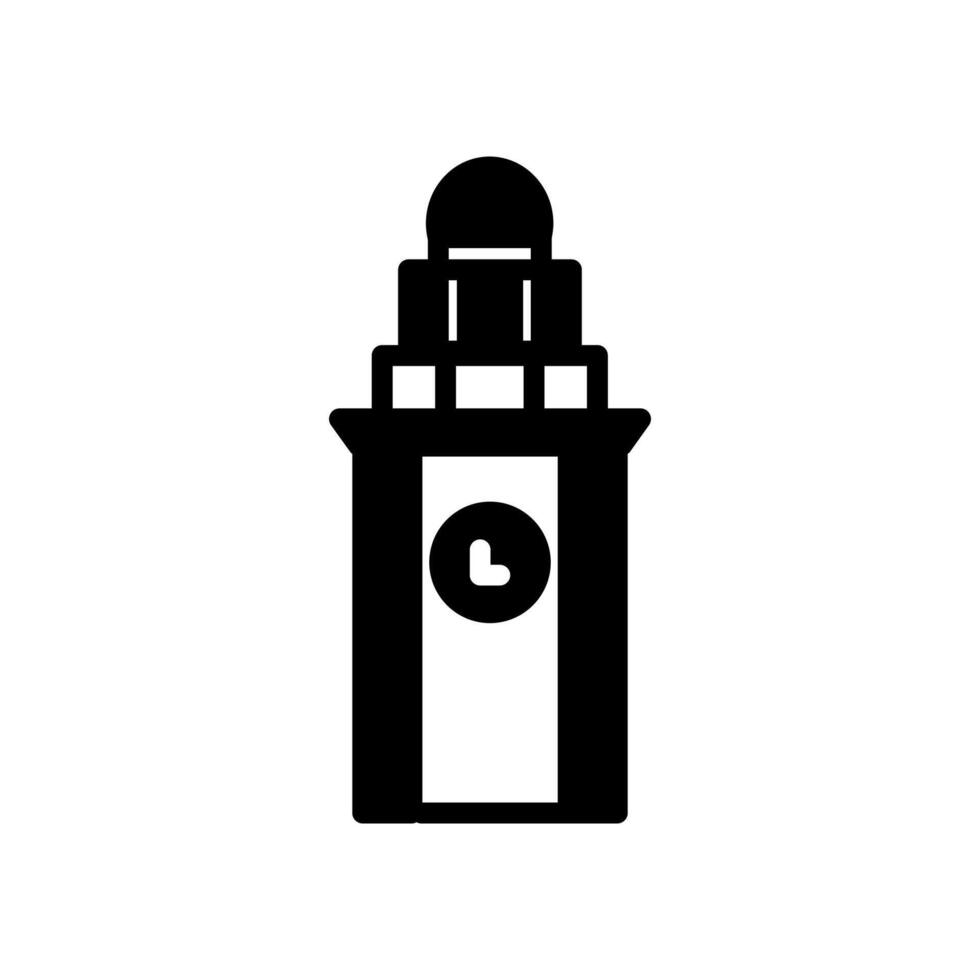 Clock Tower  icon in vector. Logotype vector
