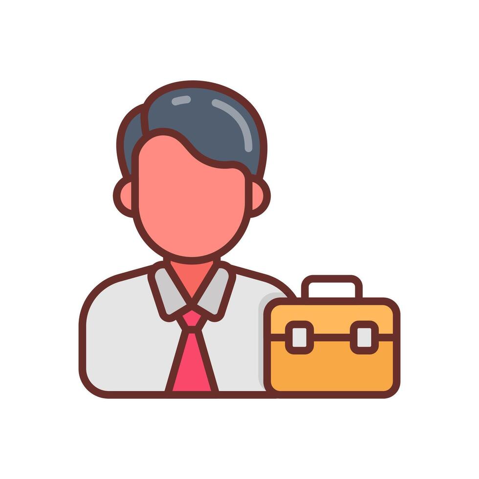 empleado icono en vector. logotipo vector